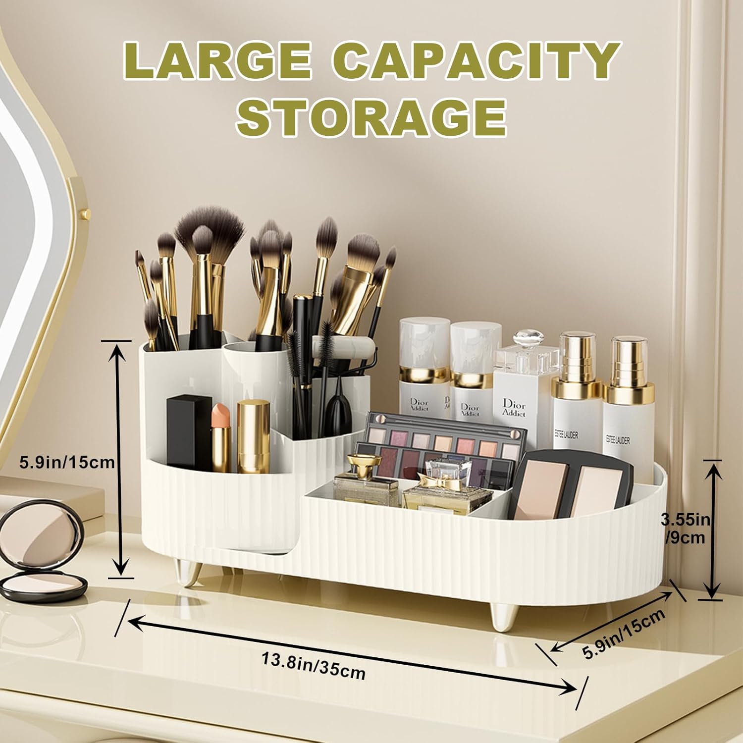 Thumbnail 6 de BULLA 360 Rotating Makeup Organiser — 2-in-1 storage