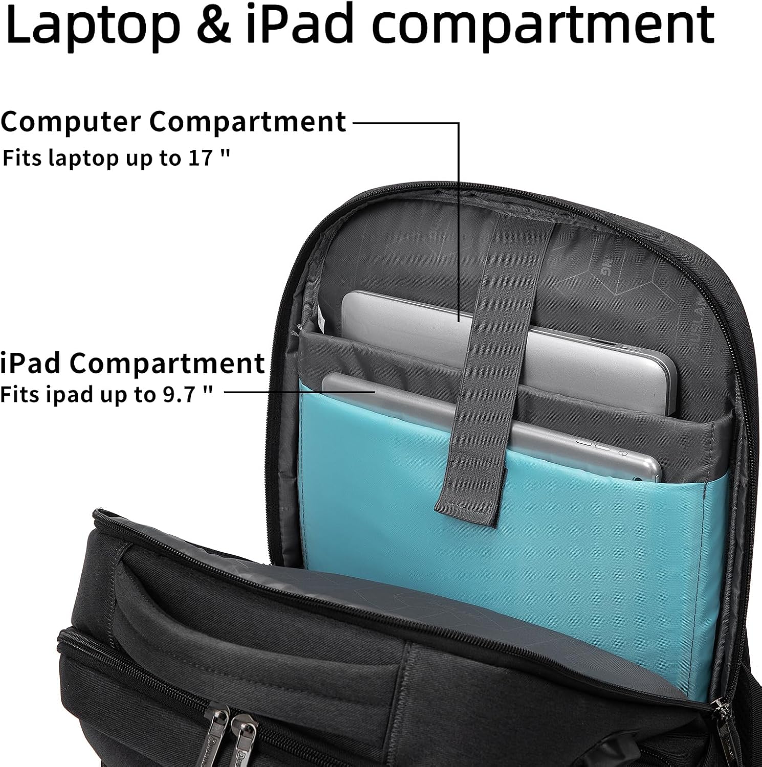 Thumbnail 4 de DUSLANG 17 Inch Laptop Backpack Pink