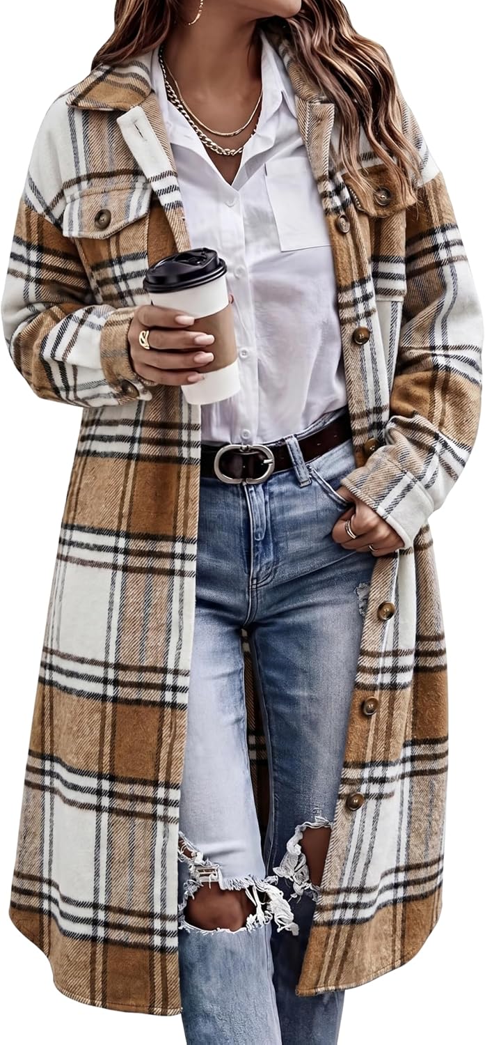 Thumbnail 4 de SKIKYAN Flannel Shacket Oversized