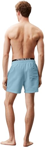Detalle 2 de Calvin Klein Bañador Hombre Medium Double con Logotipo azul | 1 pieza | L