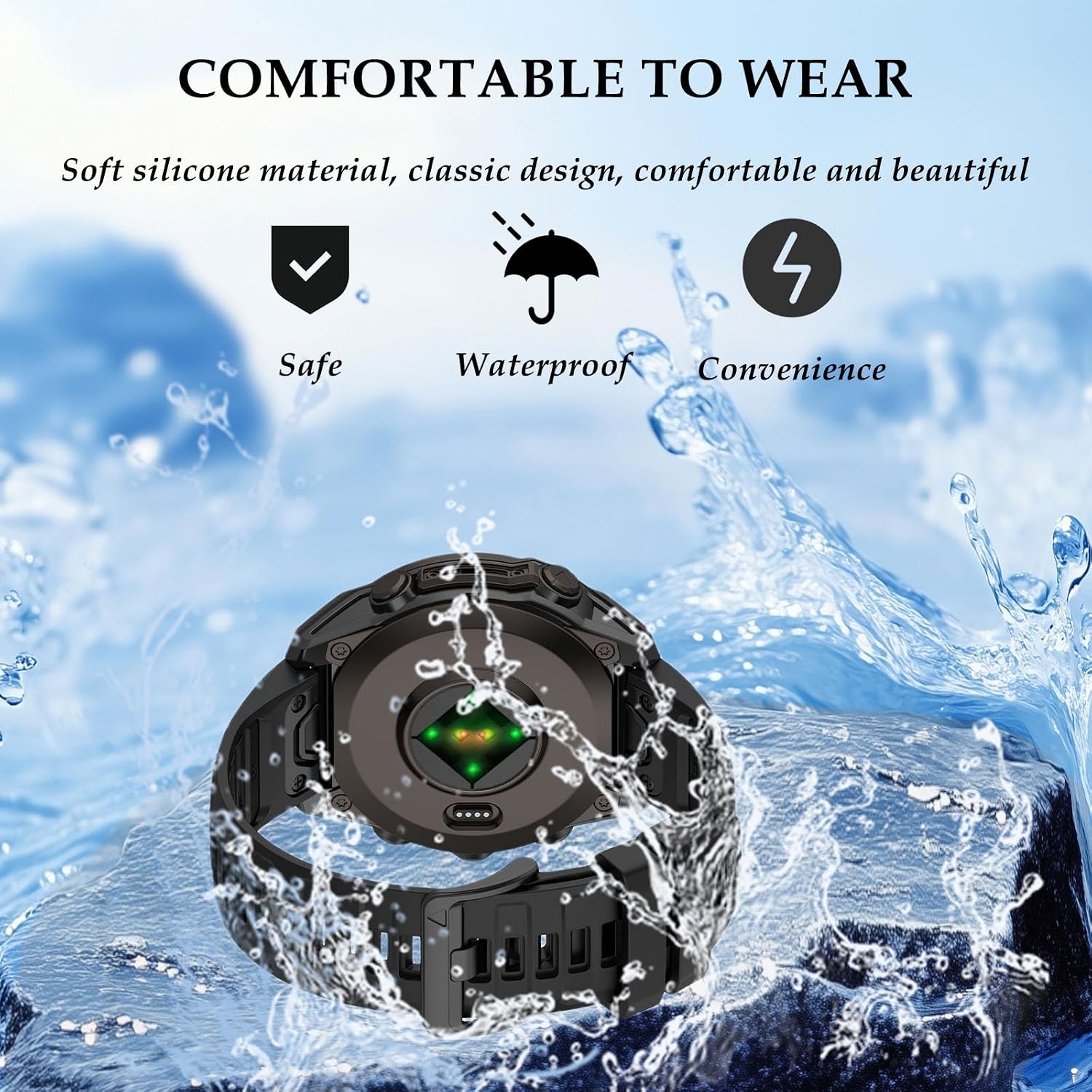 Detalle 2 de TopPerfekt Strap for Garmin Fenix 8 51mm
