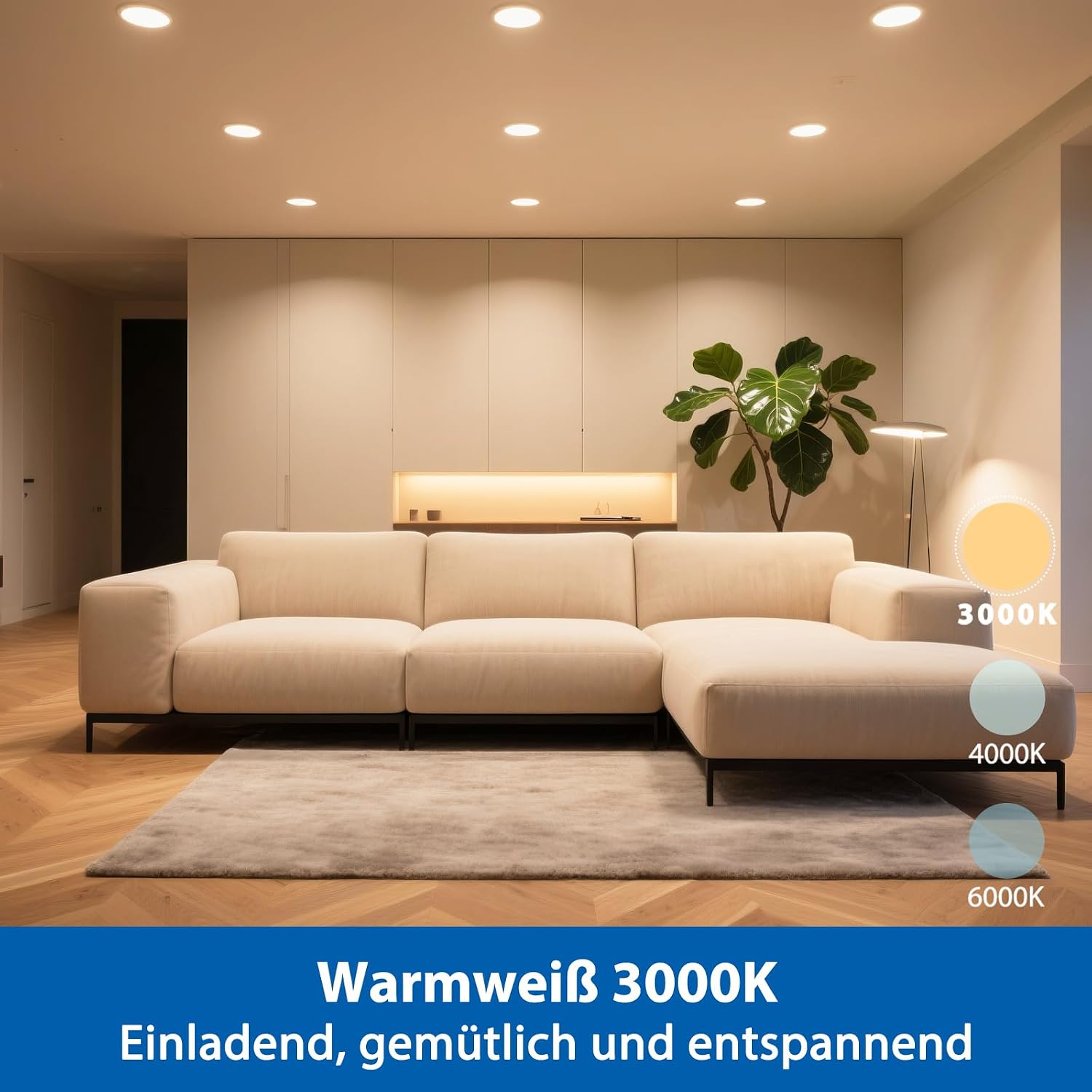 Detalle de LED Einbaustrahler-Set 20er mit 68-80 mm