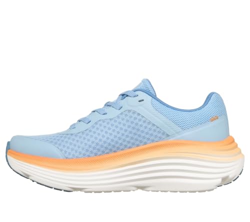 Detalle 2 de Skechers Donna Max Cushioning Endeavour Canova Trainers – Blue Synthetic/Orange Trim, 41 EU