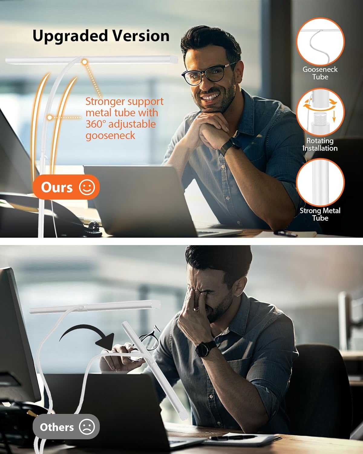 Thumbnail 2 de iFalarila 10W 70 cm Schreibtischlampe