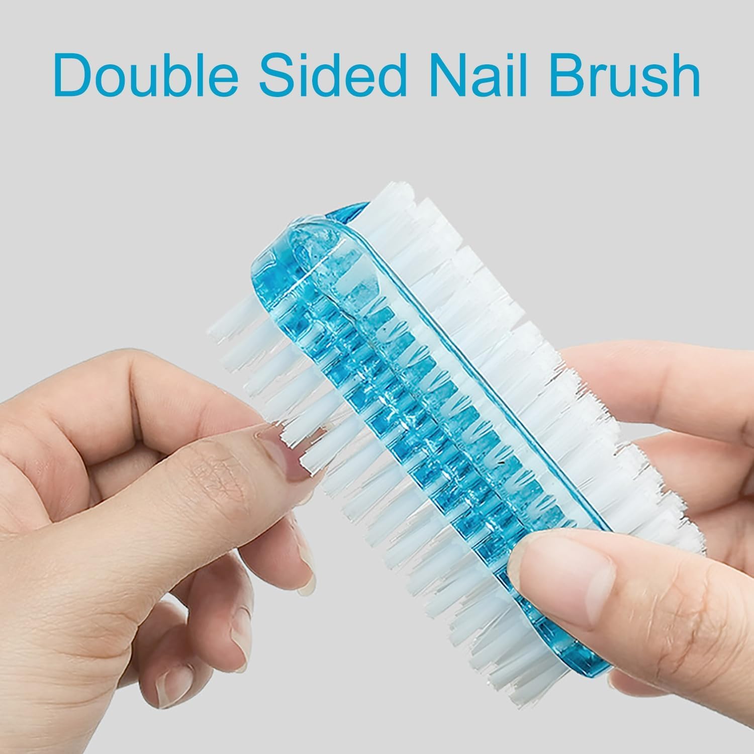 Detalle de zoerbufan 4 Pcs Double Sided Nail Brush Set with Handles
