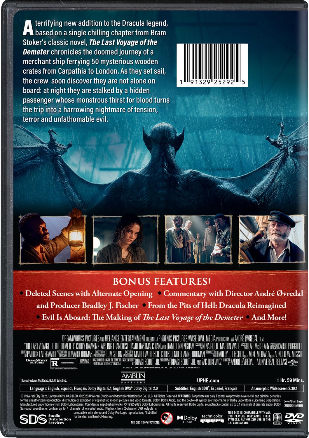 Detalle de The Last Voyage of the Demeter yydscgxspj0016 Collector's Edition DVD
