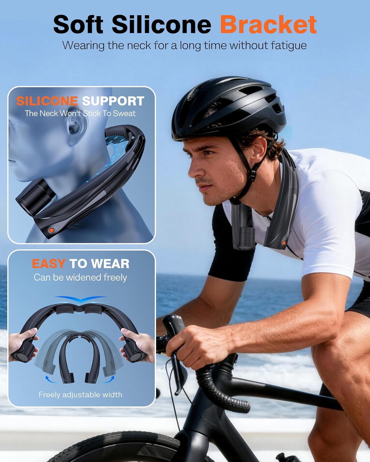 Thumbnail 5 de Vexolta Portable Neck Fan — 6000mAh, 360° Cooling, 6 Speeds, Hands-Free Wearable Personal Fan