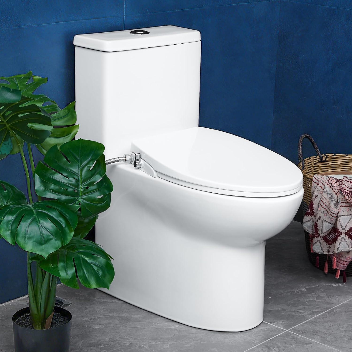 Thumbnail 6 de WildVenture bdH-IbG46eHTuYbDo-gVlUPvbOV-t Elongated Bidet Toilet Seat, Non-Electric