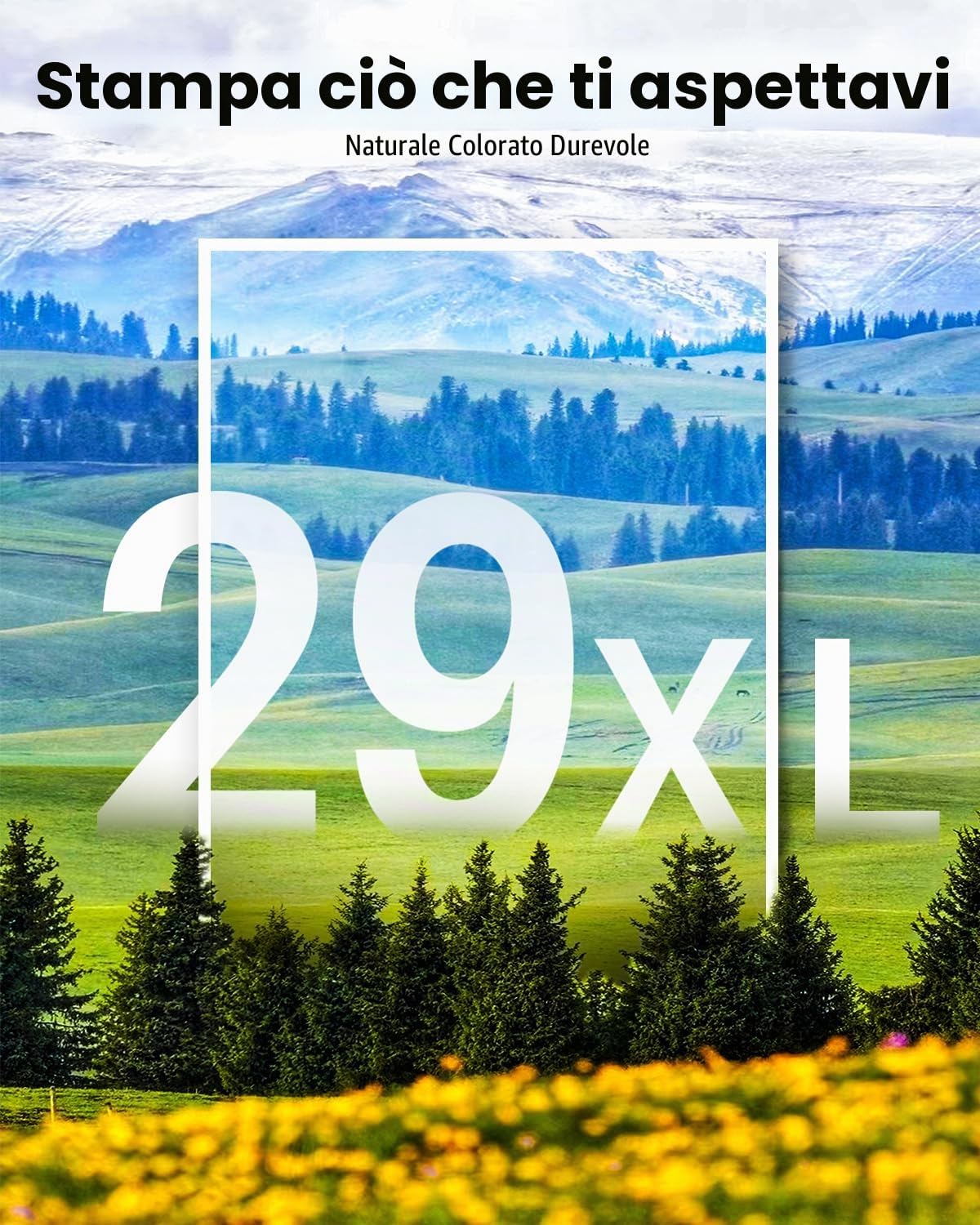 Detalle 2 de Skydo 29XL Cartucce d'inchiostro Compatibili per Epson (5 pezzi) – Nero x2 e Colori (Ciano, Magenta, Giallo) per XP-235/XP-245/XP-255/XP-345/XP-435/XP-247/XP-332