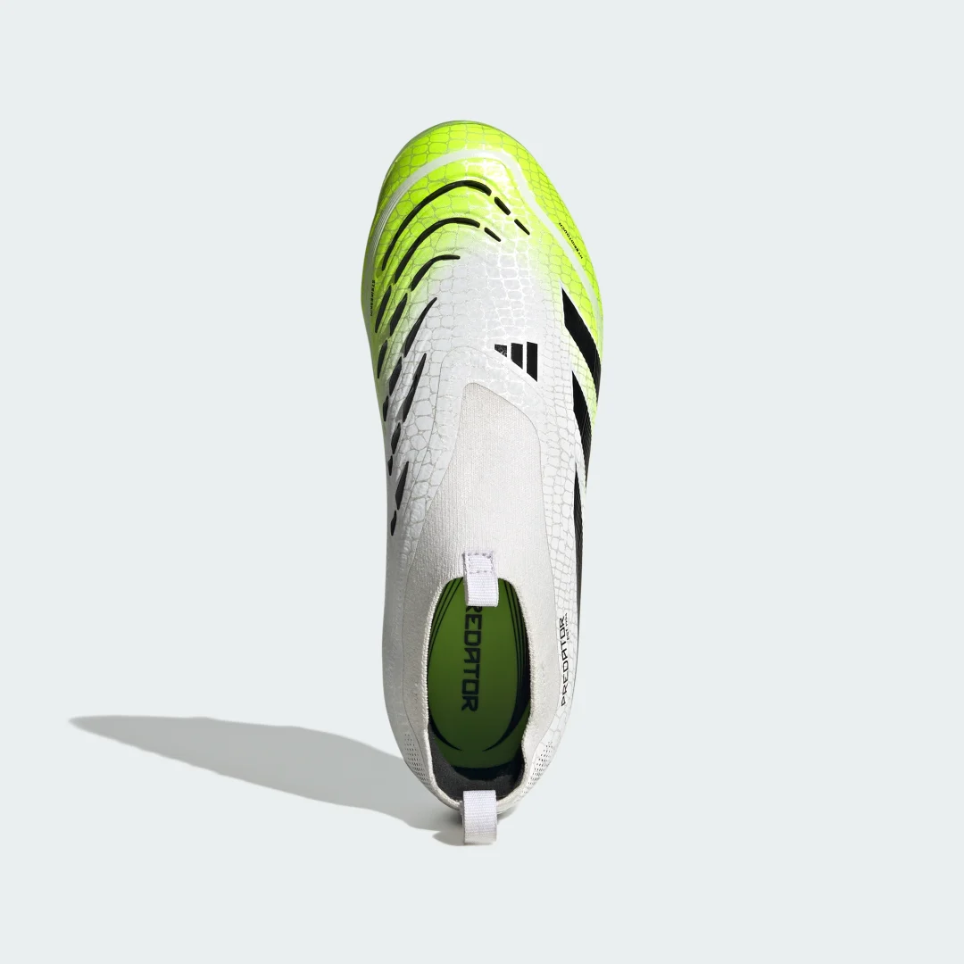 Thumbnail 2 de Adidas Predator Elite Laceless para césped natural seco (Adolescentes) – Blanco