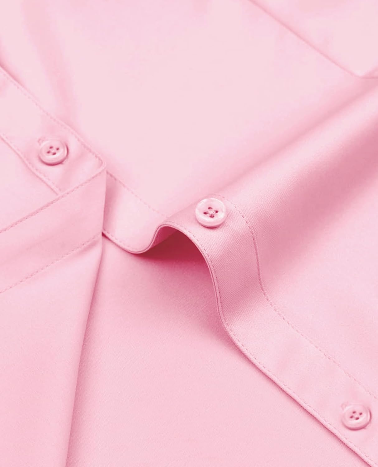 Detalle 1 de siliteelon Damen Bluse Bügelfrei Regular Fit – Stretch Oberhemd für Business & Freizeit