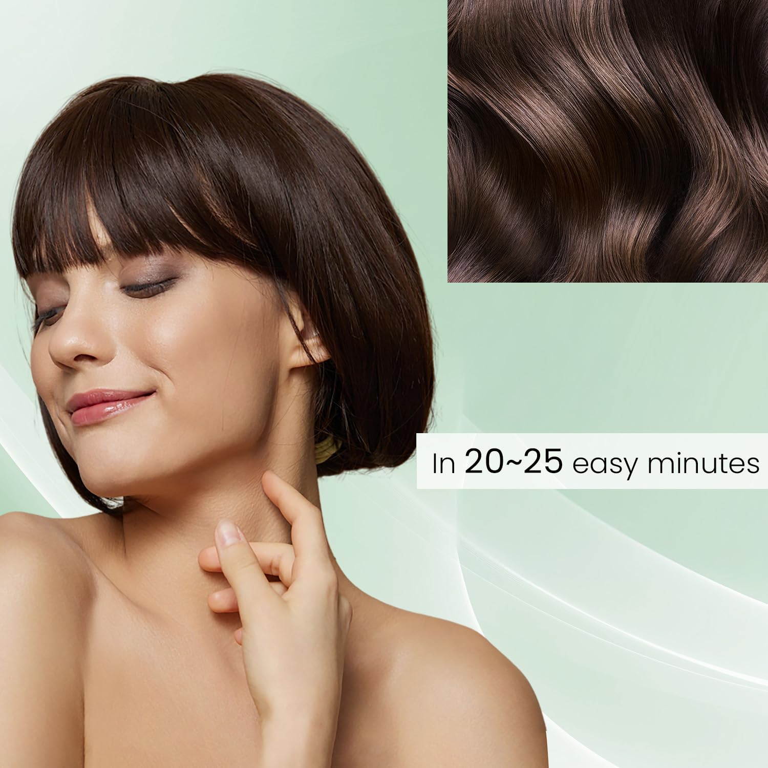 Detalle de KAISASA Dark Brown Hair Dye Shampoo 3-in-1 (16.9 fl. oz) for Covering Gray Hair