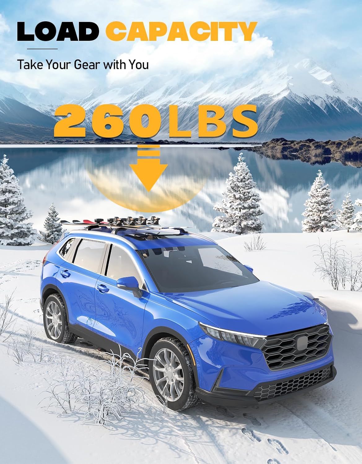 Thumbnail 4 de Tuyoung Aluminum Roof Crossbars for Honda CRV 2023-2026