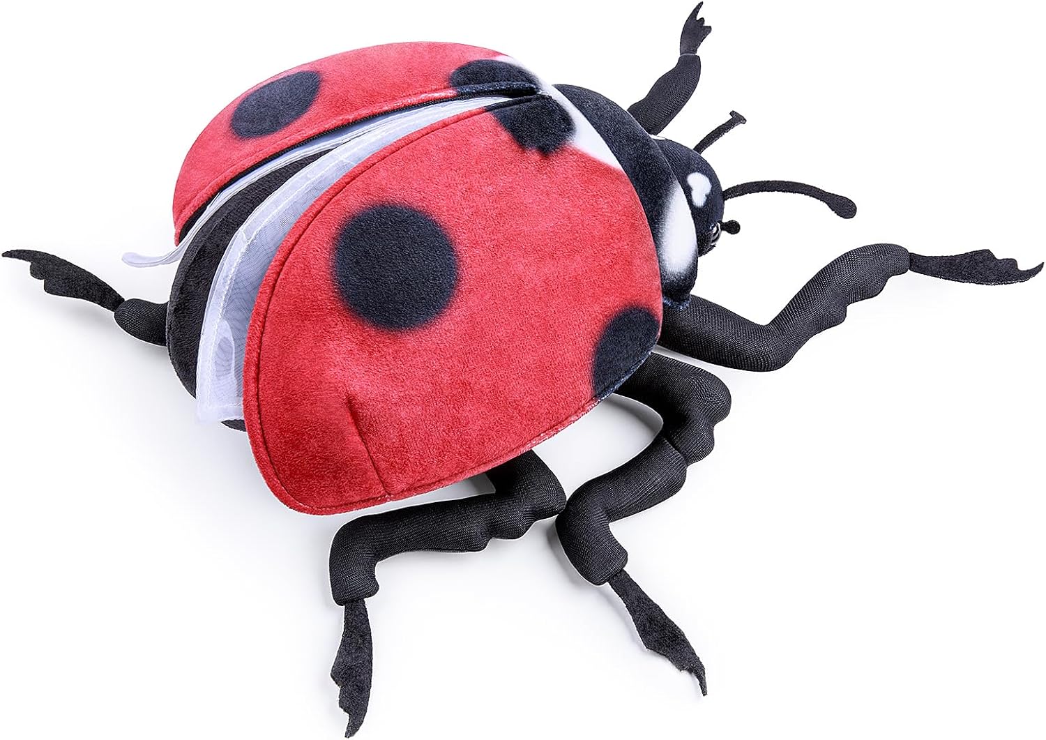 Detalle 2 de Lilizzhoumax Ladybug Plush Toy 10inch: Realistic, Soft & Cuddly Beetle for Play, Décor and Gifting