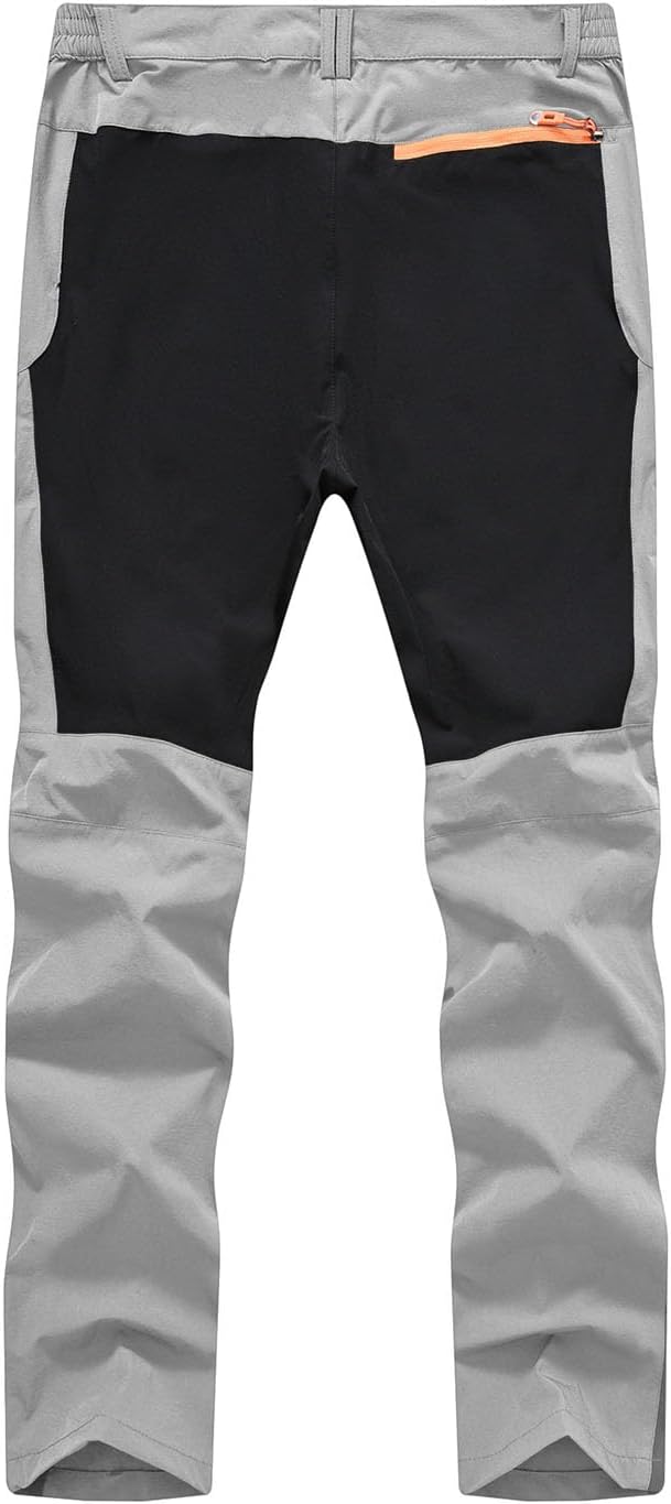 Detalle de TBMPOY Men's Outdoor Hiking Work Pants, Quick-Dry, Water-Resistant, Zipper Pockets