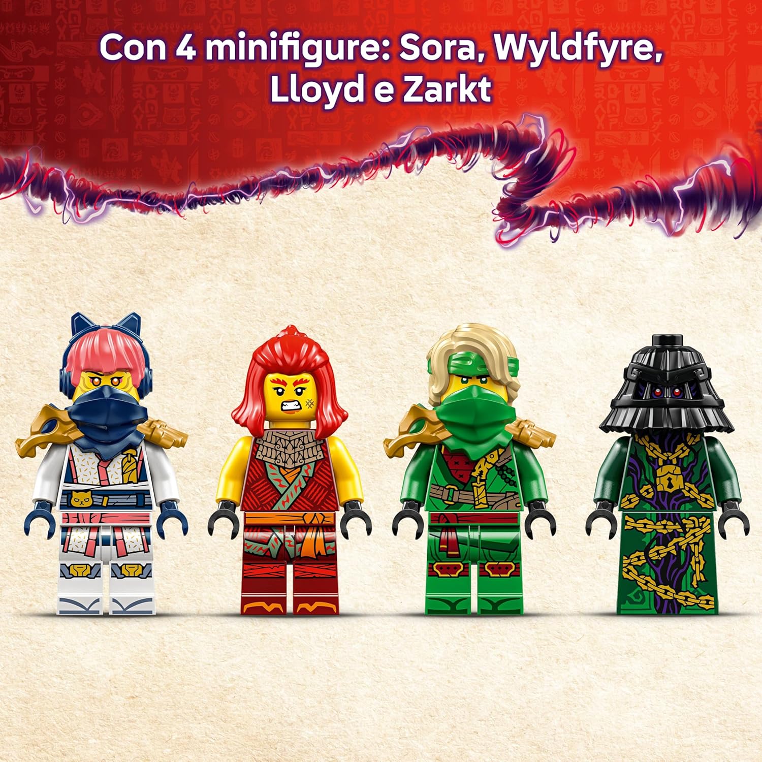 Detalle de LEGO NINJAGO Rontu, il Drago Maestro - Figura Snodabile con Minifigure e Santuario 71842