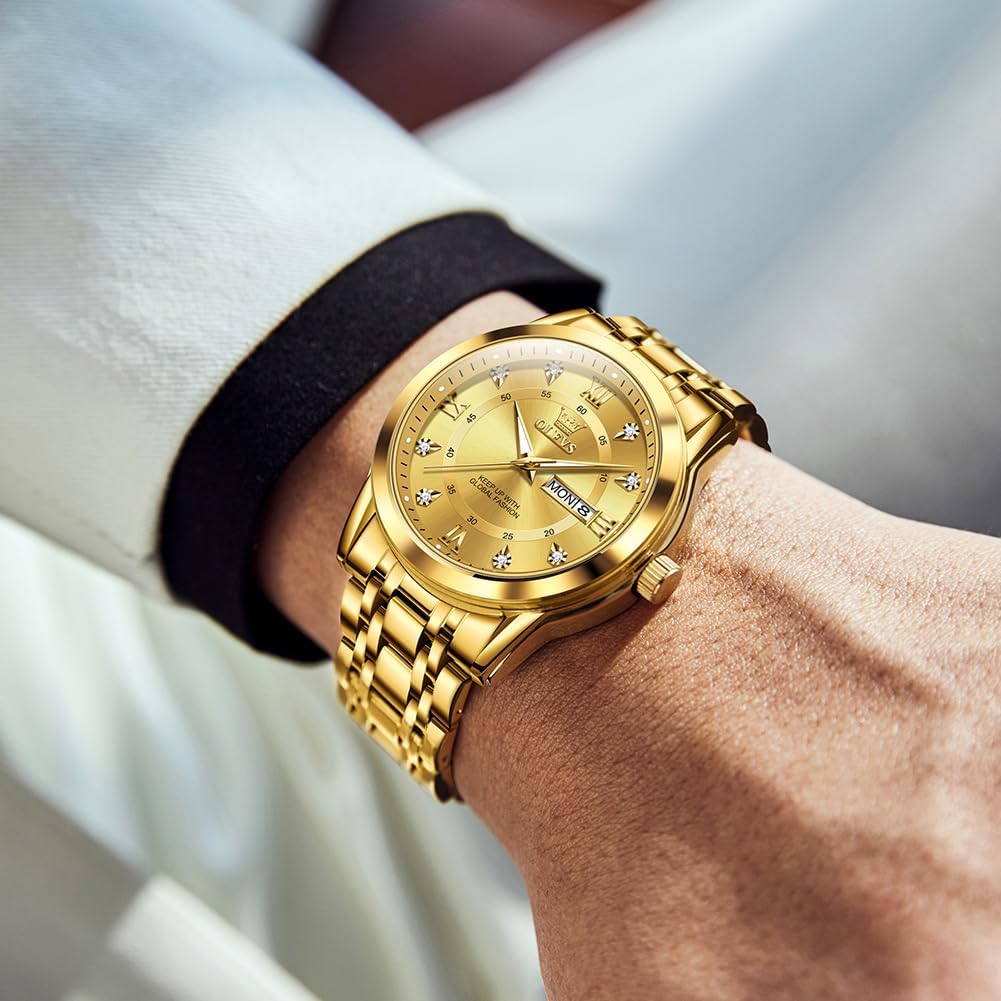 Detalle 2 de OLEVS Montres Hommes Diamant 30M