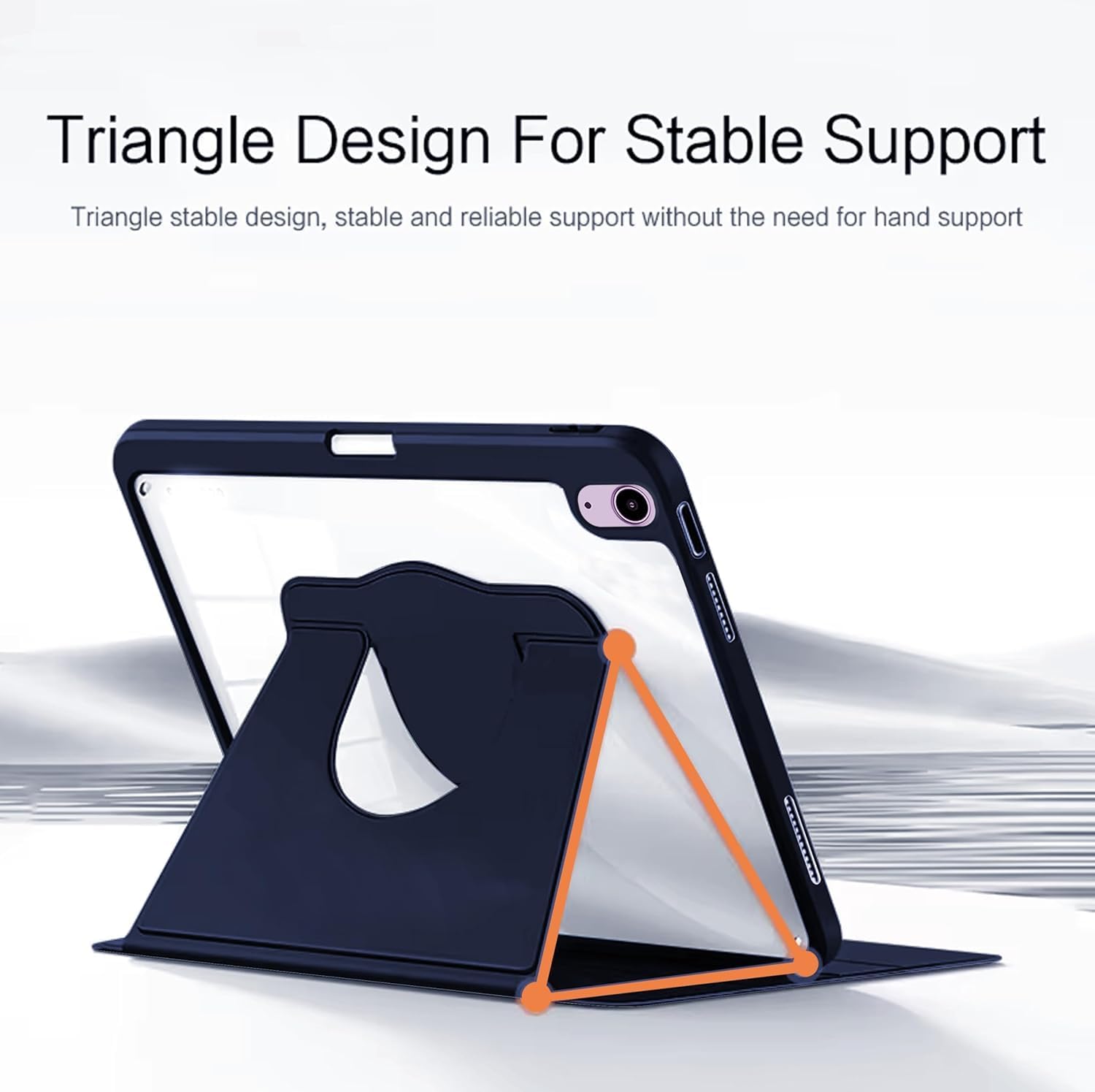 Thumbnail 6 de World biz Rotating Case for iPad Air 11-inch (M2/M3, 2024/25) with Pencil Holder in Rose Gold