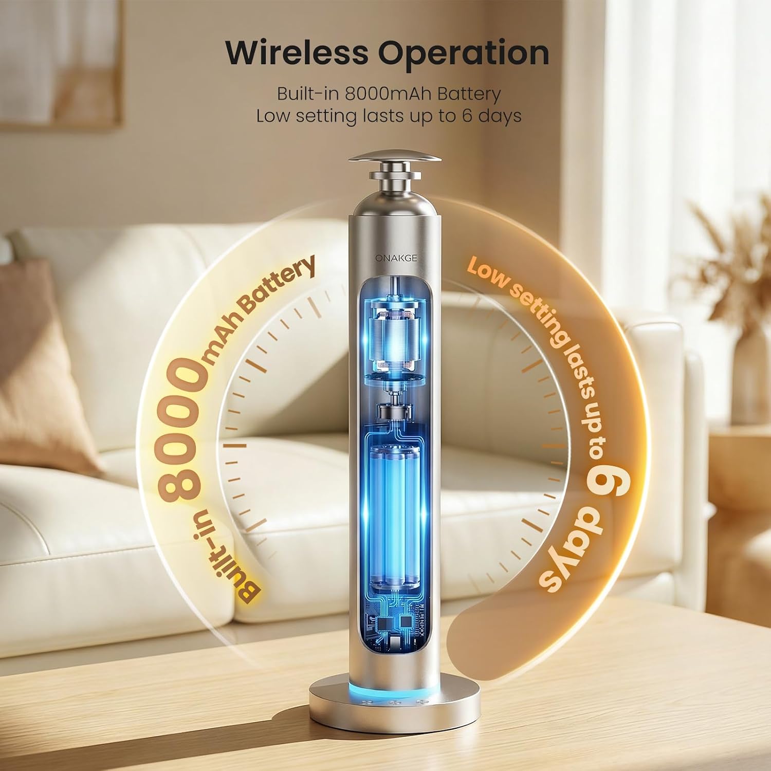Detalle 2 de Waterless Aroma Diffuser, 8000mAh Battery