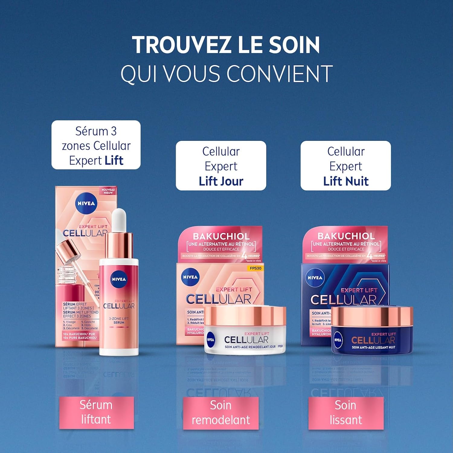 Detalle 2 de NIVEA Cellular Expert Lift – Crème de nuit anti-âge lissante 50 ml
