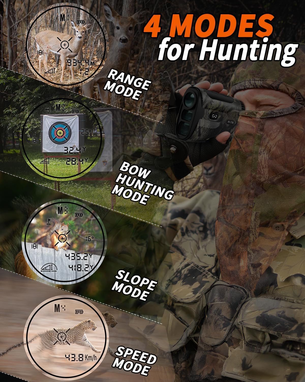 Detalle de WOSPORTS Hunting Rangefinder