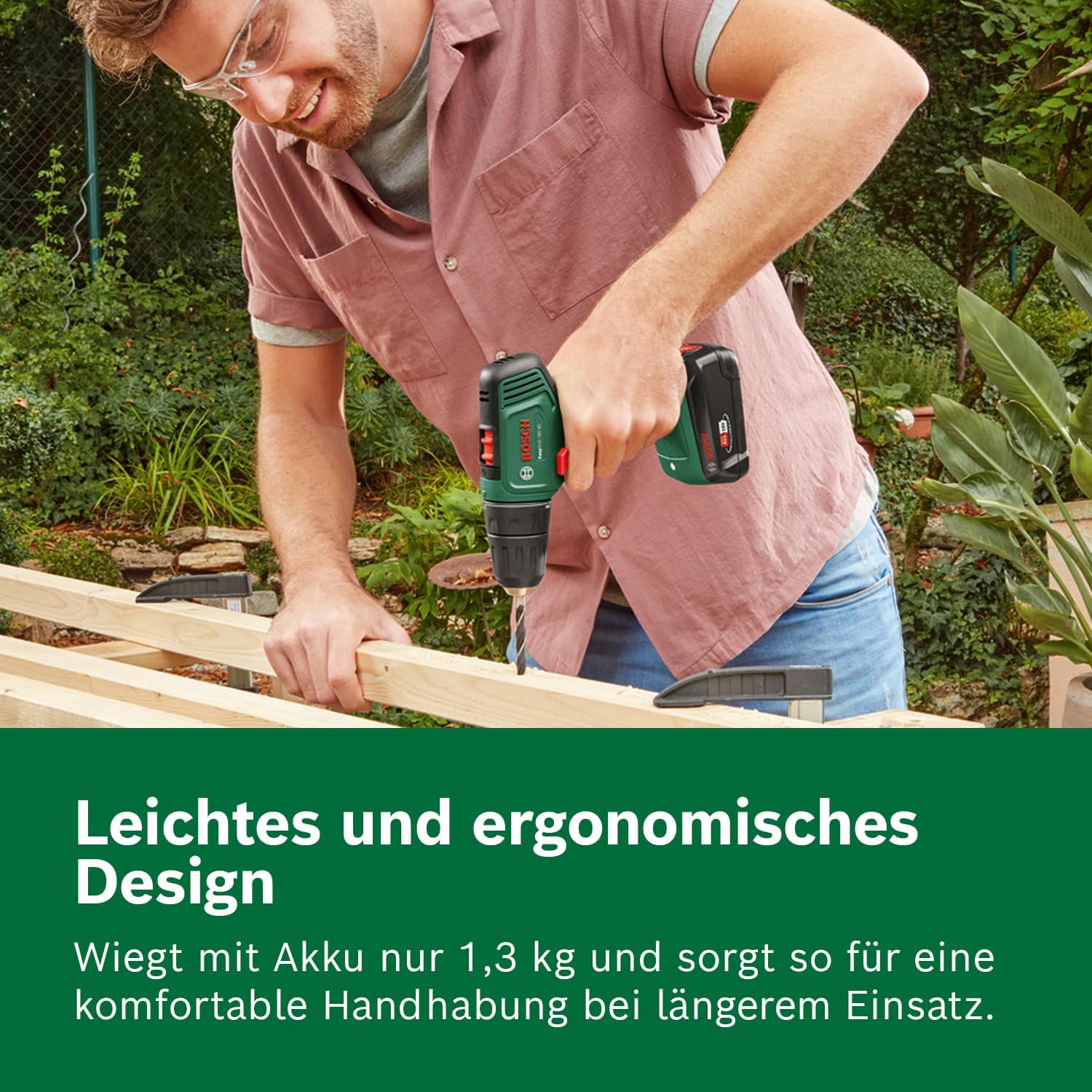 Thumbnail 4 de Bosch Akkuschrauber EasyDrill 18V-40 – Schrauben oder Bohren in Holz, Metall und Kunststoff (mit Koffer)