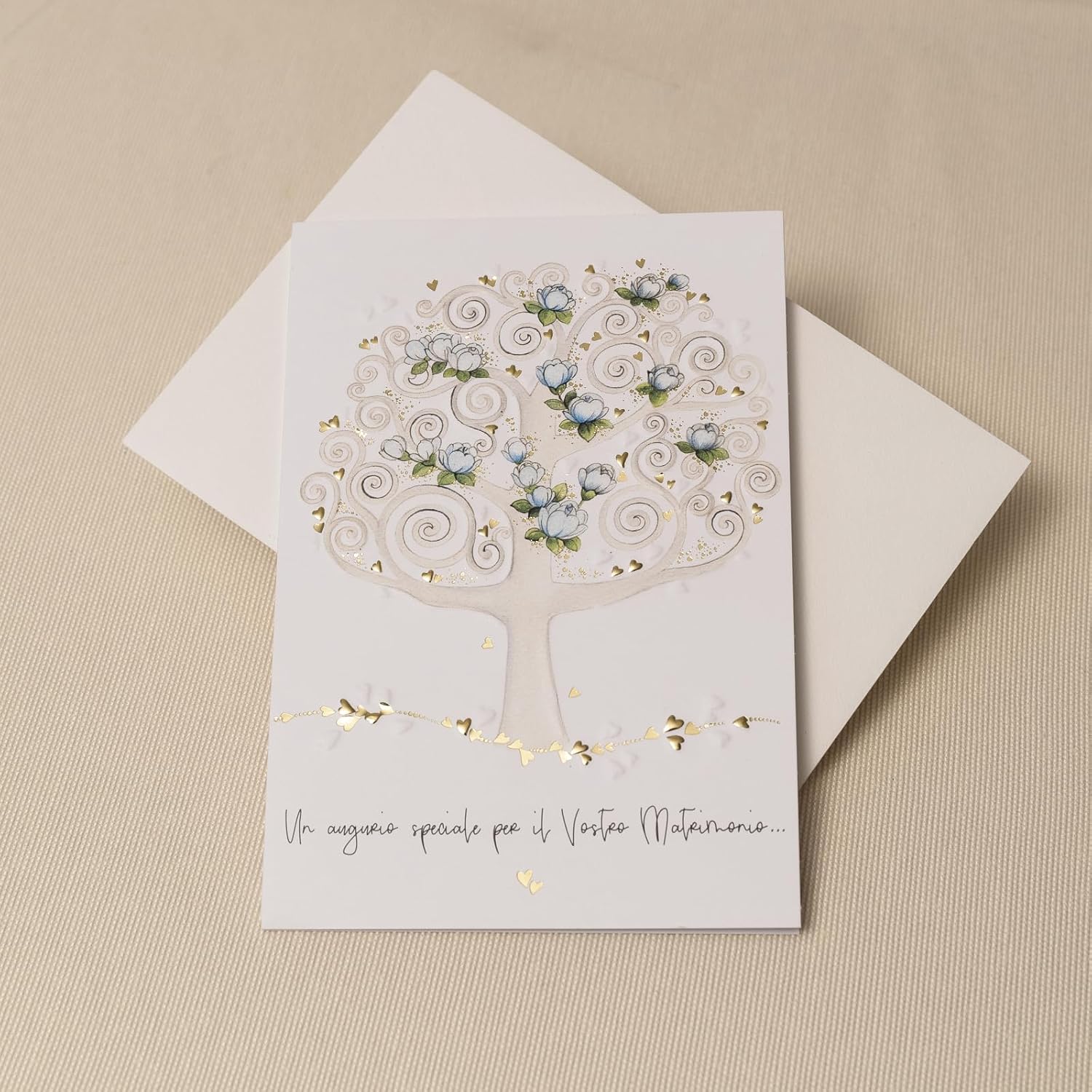 Detalle de ARKRAFT biglietto auguri matrimonio con semi piantabili – formato 17x12 cm (SM25)