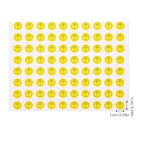 Thumbnail 4 de Gatuida Erdungsaufkleber Vinyl 800 Stück 1x1 cm – klare Erdungskennzeichnung für Elektroinstallationen