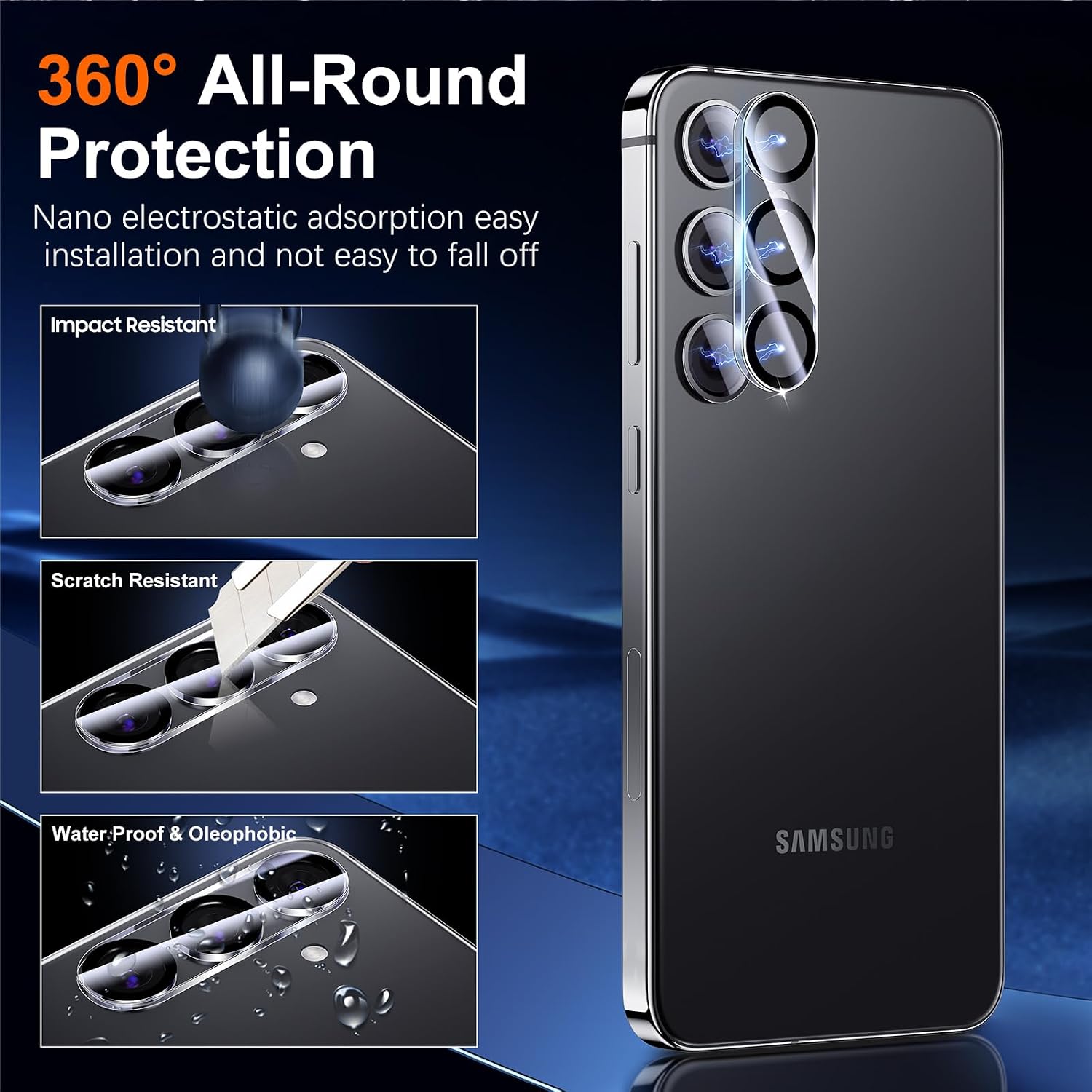 Detalle de UniqueMe 2+2 tempered glass for S24 Plus