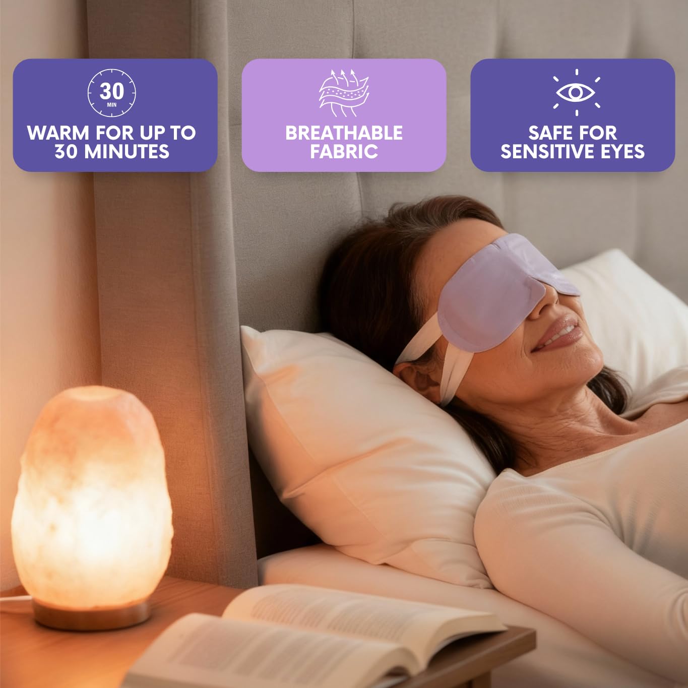 Thumbnail 3 de LumiDew Steam Eye Mask: Self-Heating, Unscented Warm Compress for Sleep, Travel, and Stye Relief