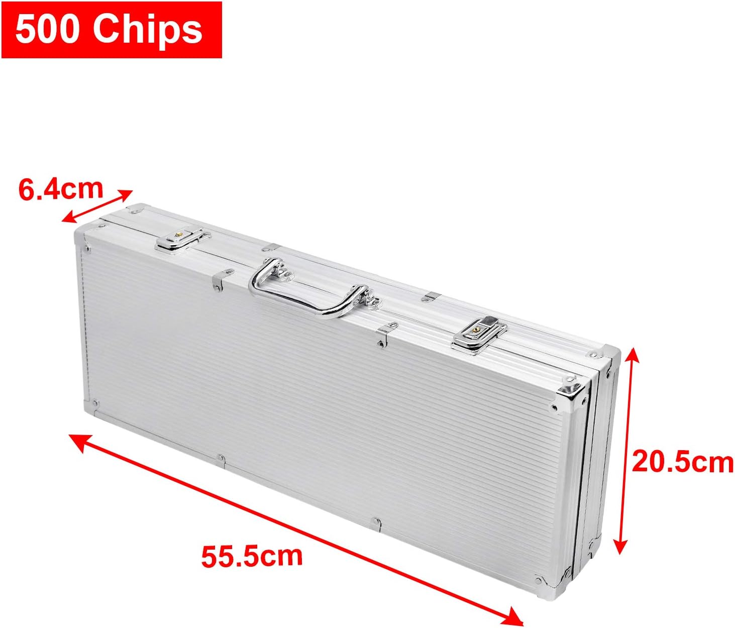 Detalle 2 de UISEBRT Pokerkoffer Set 500 Chips