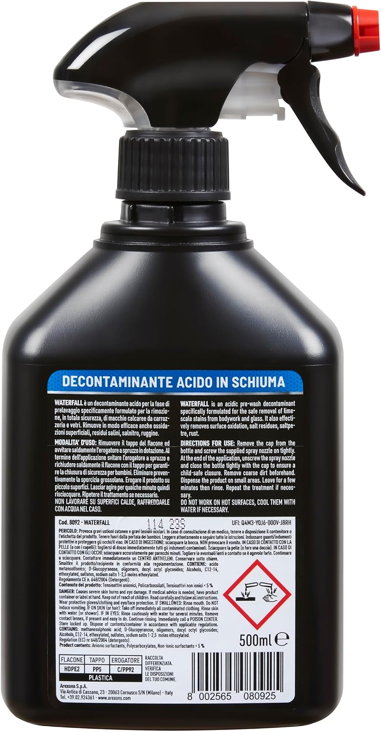 Detalle 2 de Arexons Car Care Pro WATERFALL: Anticalcare in Schiuma per Prelavaggio, 500 ml