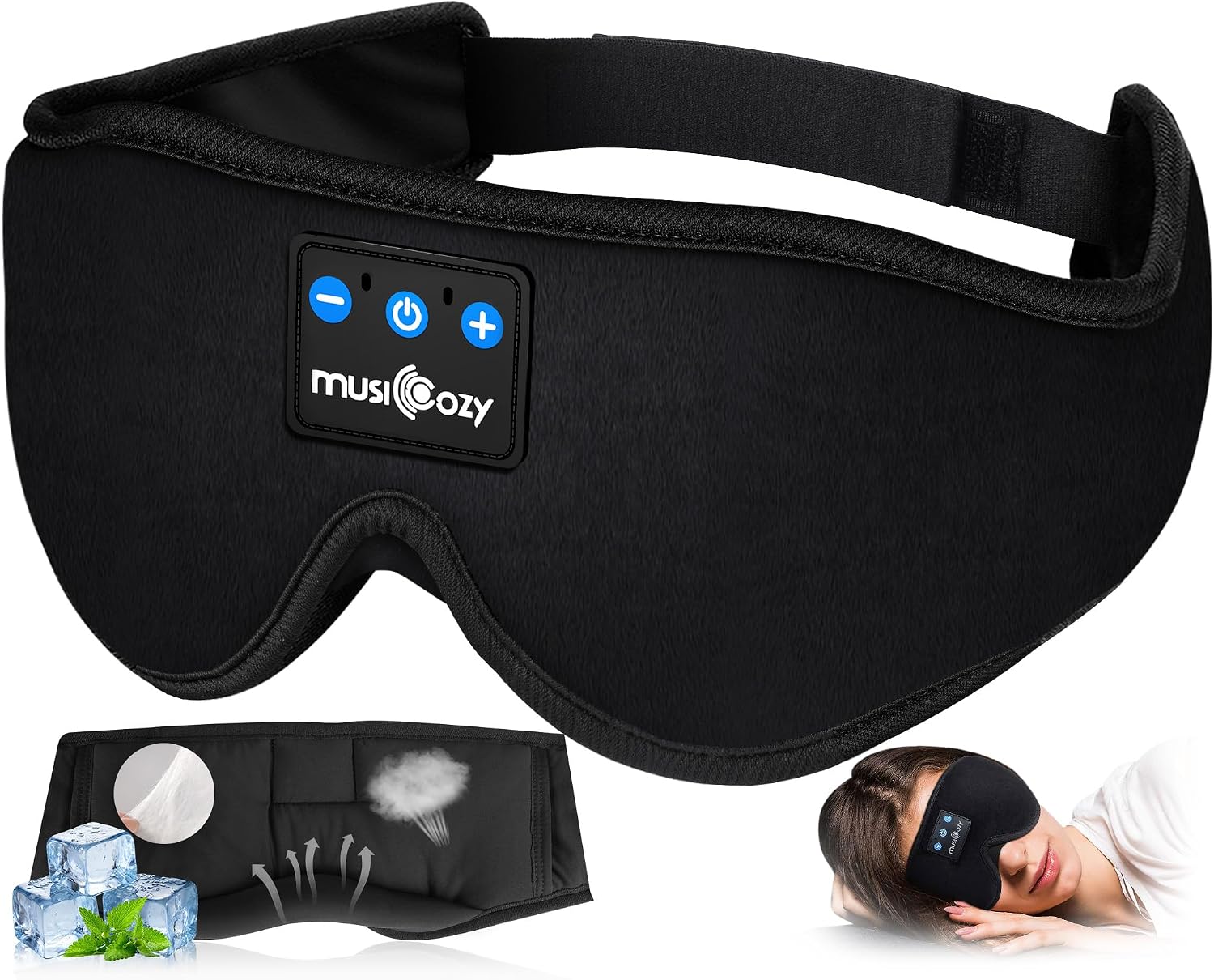 Detalle de MUSICOZY Sleep Headphones Bluetooth 5.4