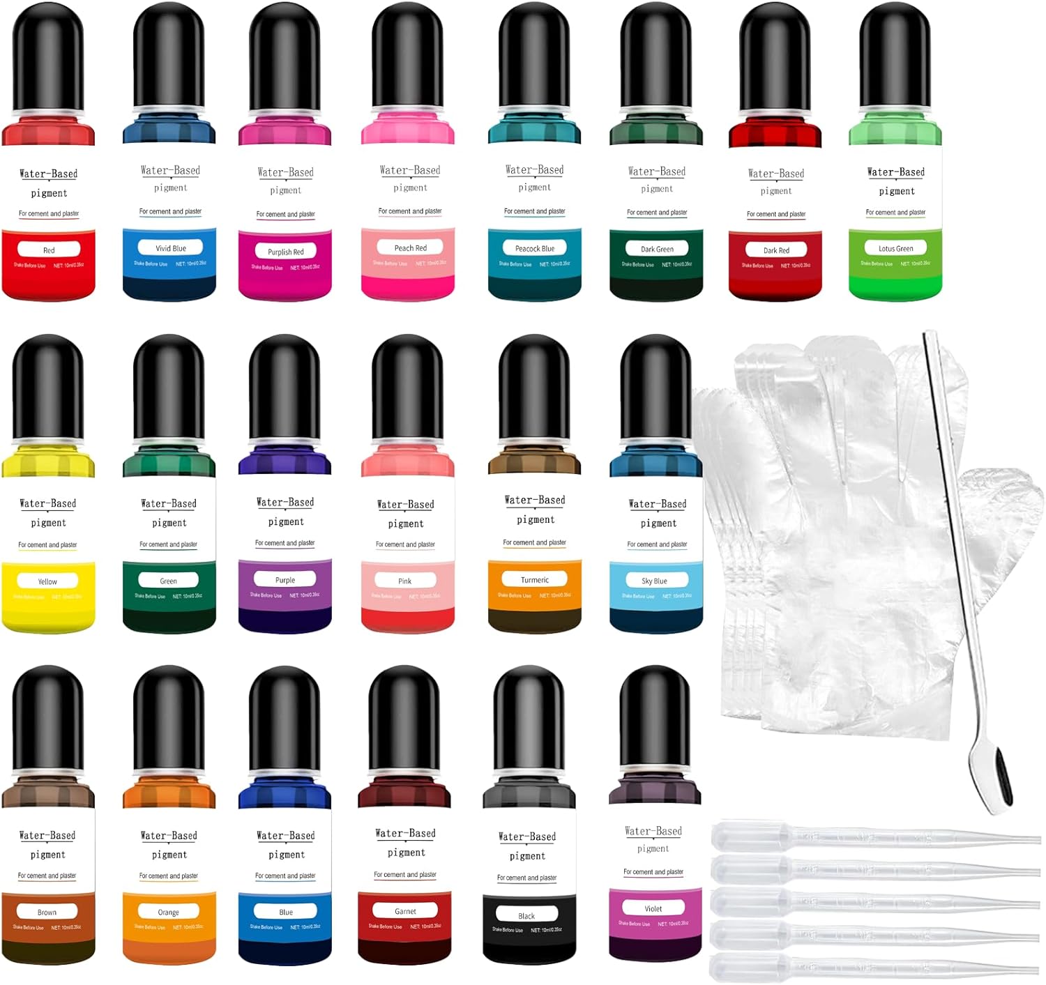Altaroo 20 Farbpigmente 10 ml für Gießpulver