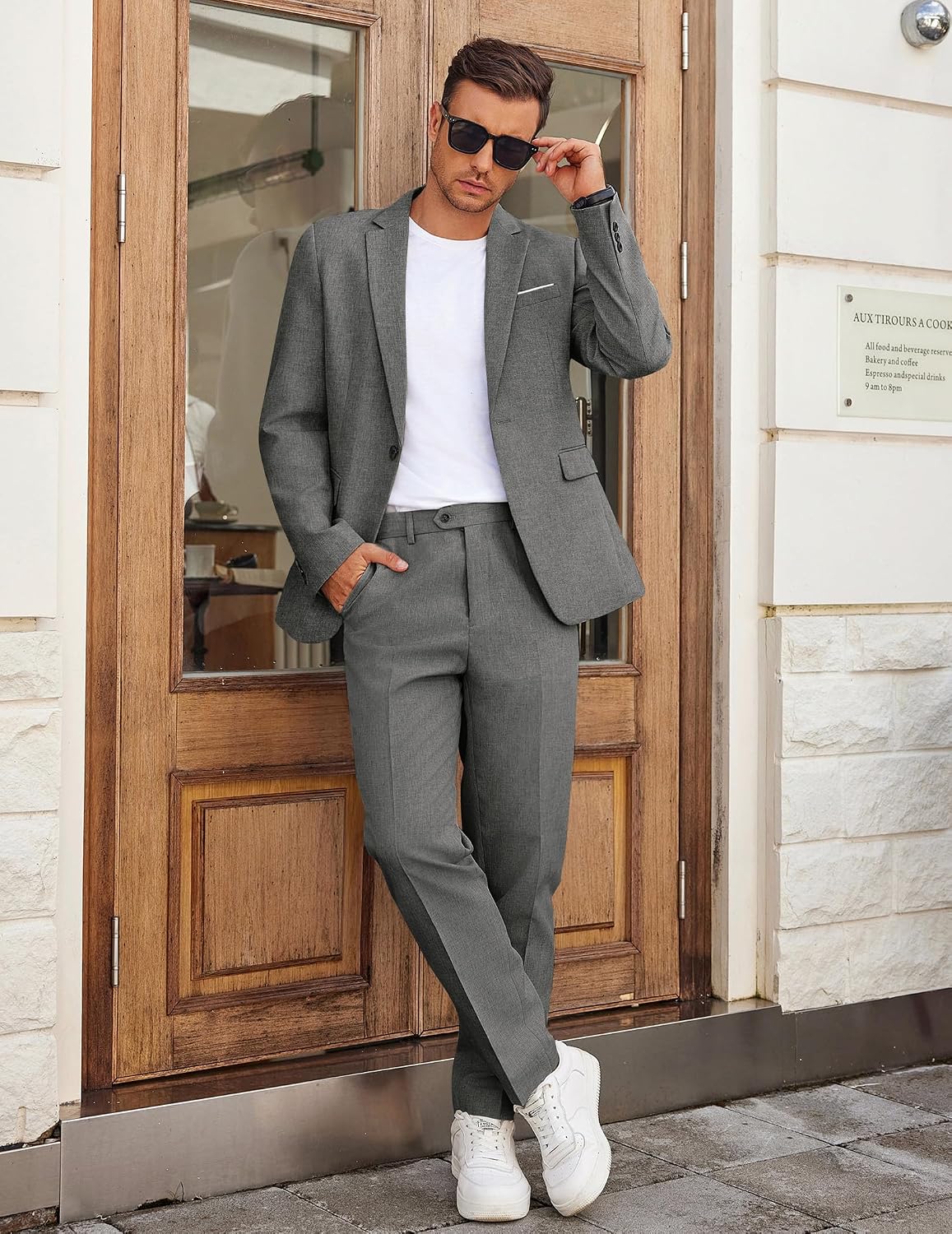 Thumbnail 3 de COOFANDY Men Classic Fit 2-Piece Suit 👔