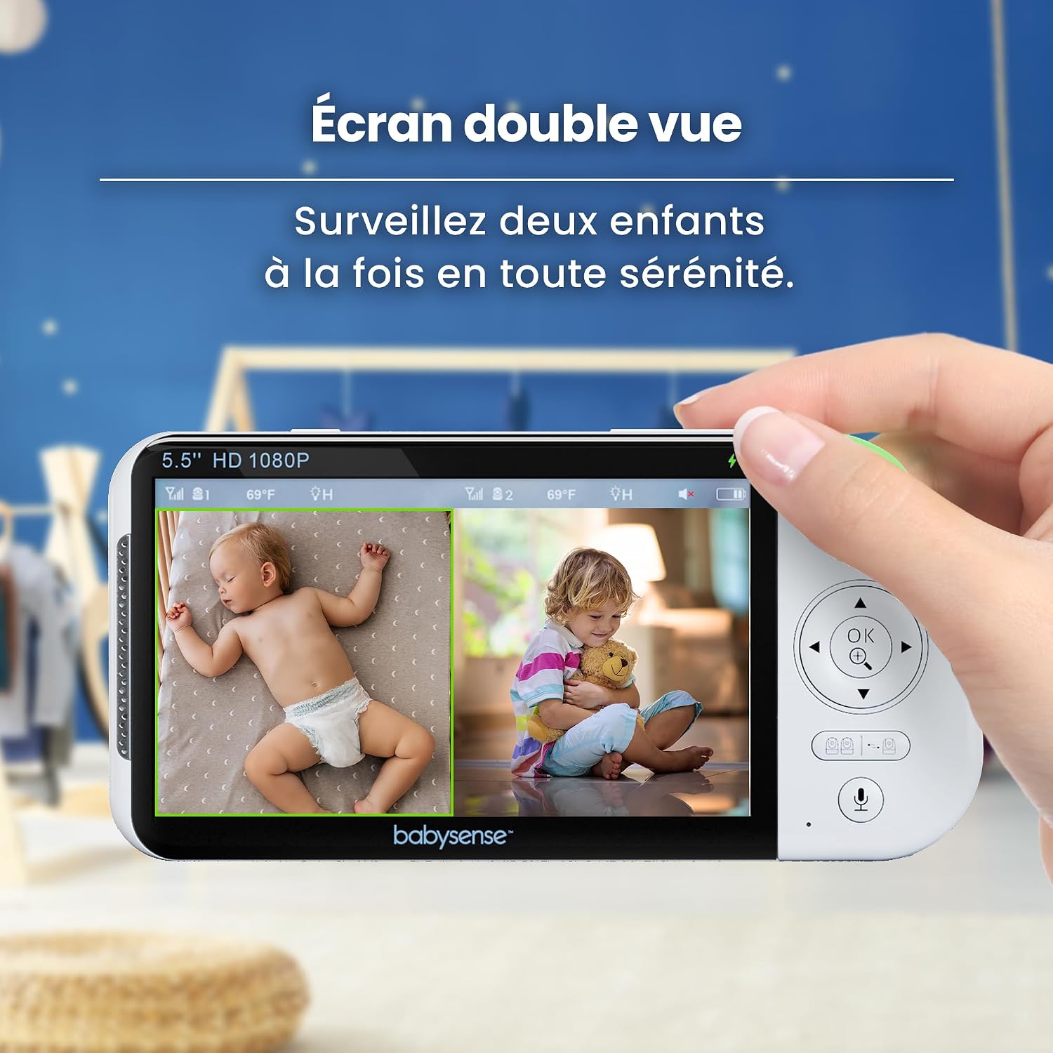 Detalle 2 de Babysense Moniteur bébé Full HD 20h