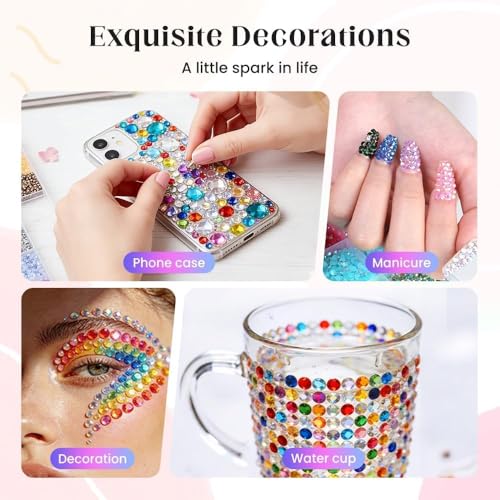 Thumbnail 7 de GRLGOGO Bedazzler Kit Glitzersteine: 40 Colours, 40000 Pcs, 3mm Resin Bedazzling Kit