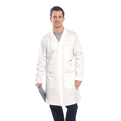 Thumbnail 6 de Portwest Hygiene & Warehouse Coat à Poches Multiples, Ventilé, Blanc, Medium – Ref 2852MED