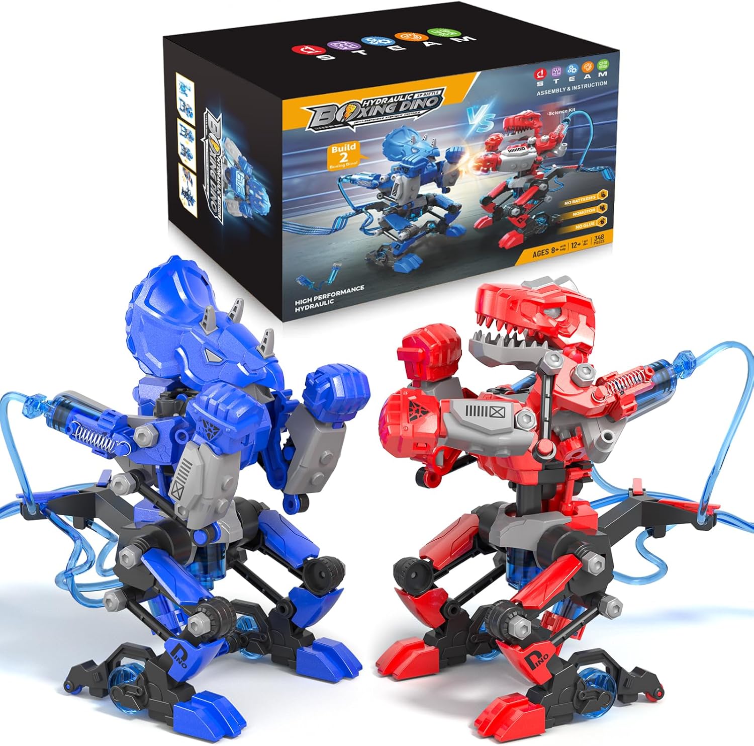 Detalle de STEM Boxing Robot Toys: Build Two Hydraulic Boxing Robots (Science kit for kids aged 8–14)