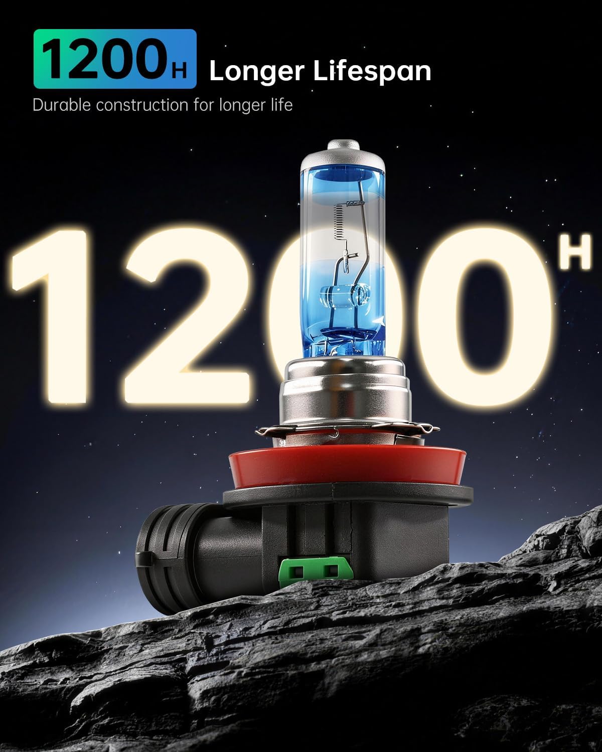Thumbnail 2 de littlelucky H11 Halogen Bulbs — 3800K Warm White, 4000 LM, 12V/55W, 2-Pack Plug & Play