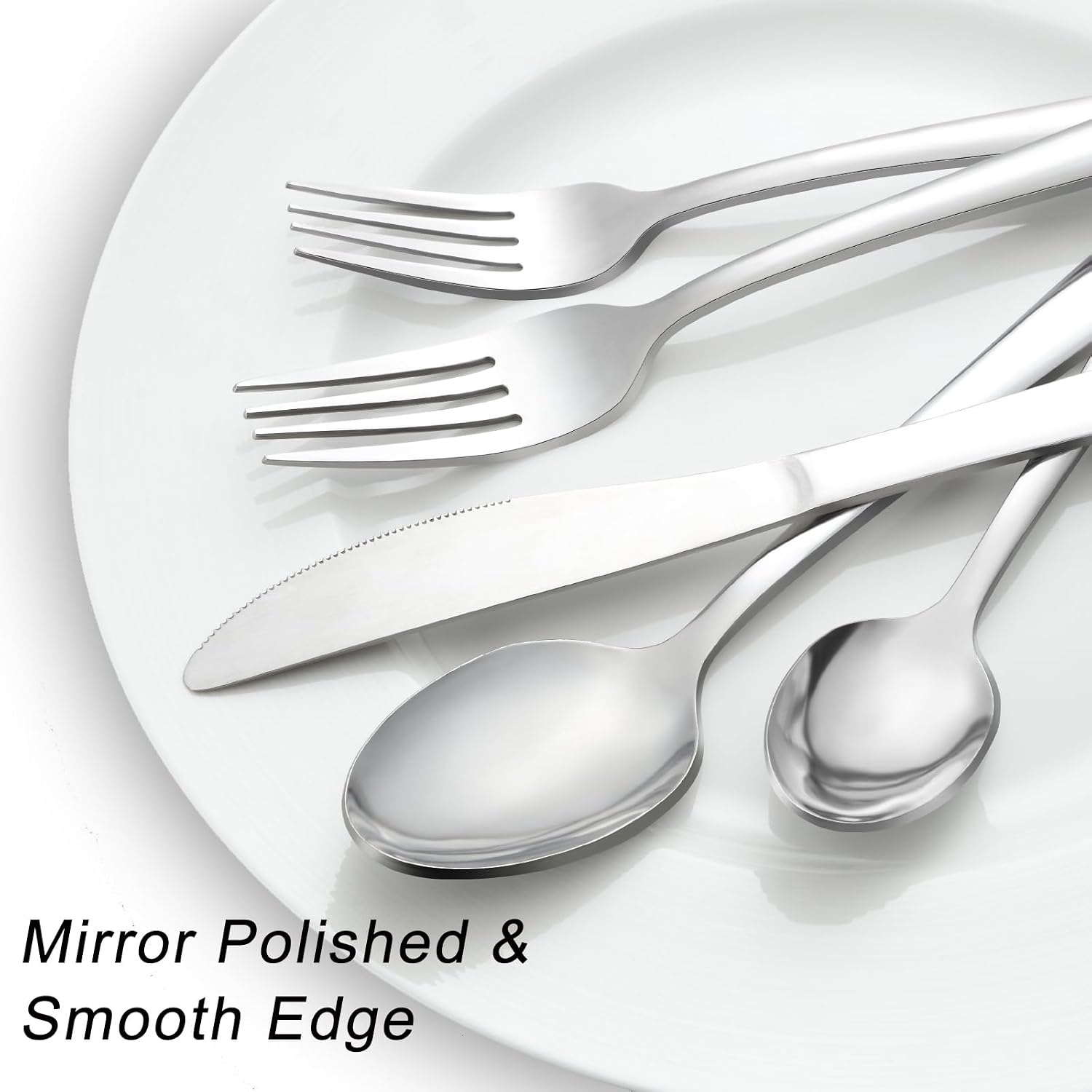 Detalle de Pleafind 72-Piece Flatware Set