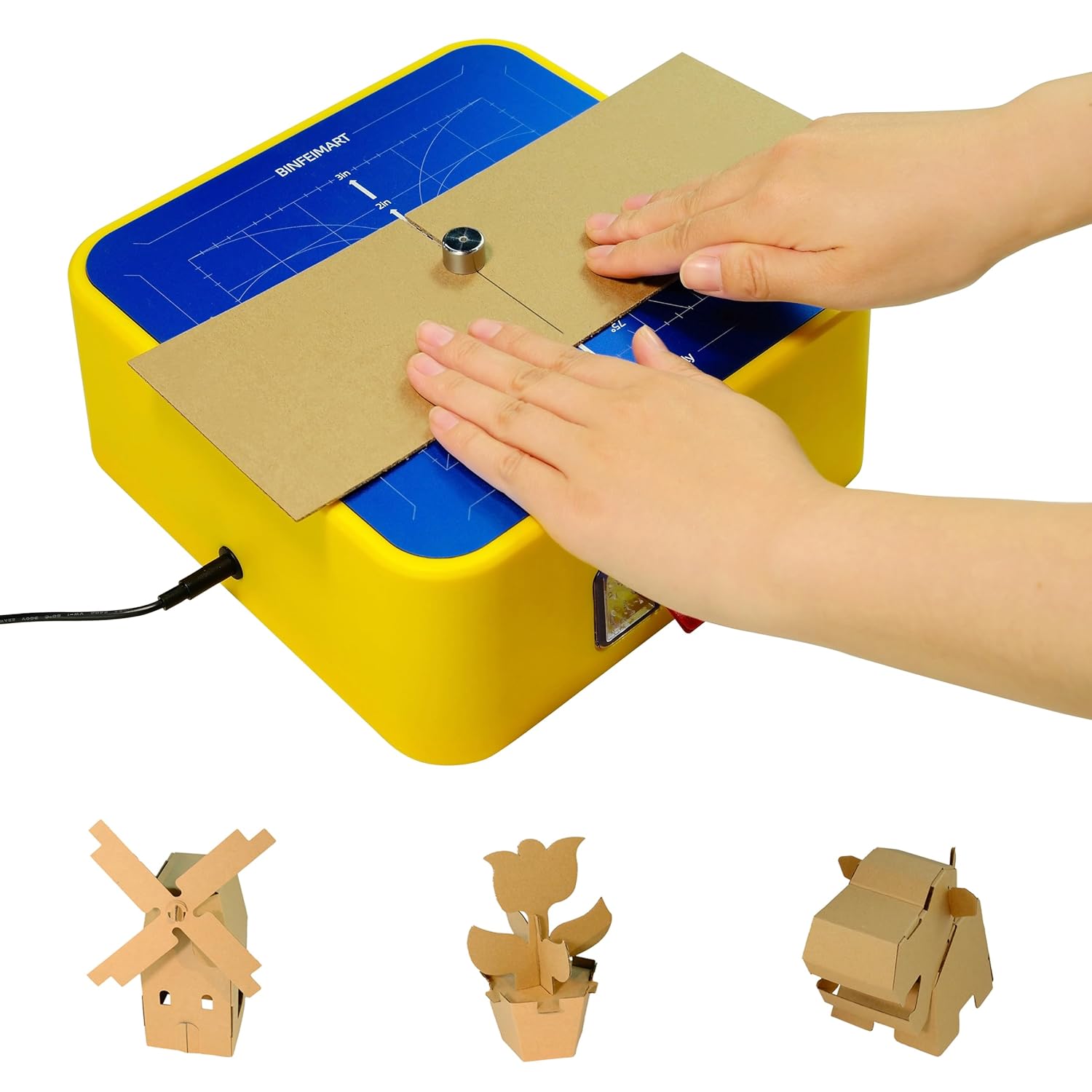 Detalle de BinfeiMart Kid Safe Cardboard Cutter — Safe DIY Craft Knife for Kids