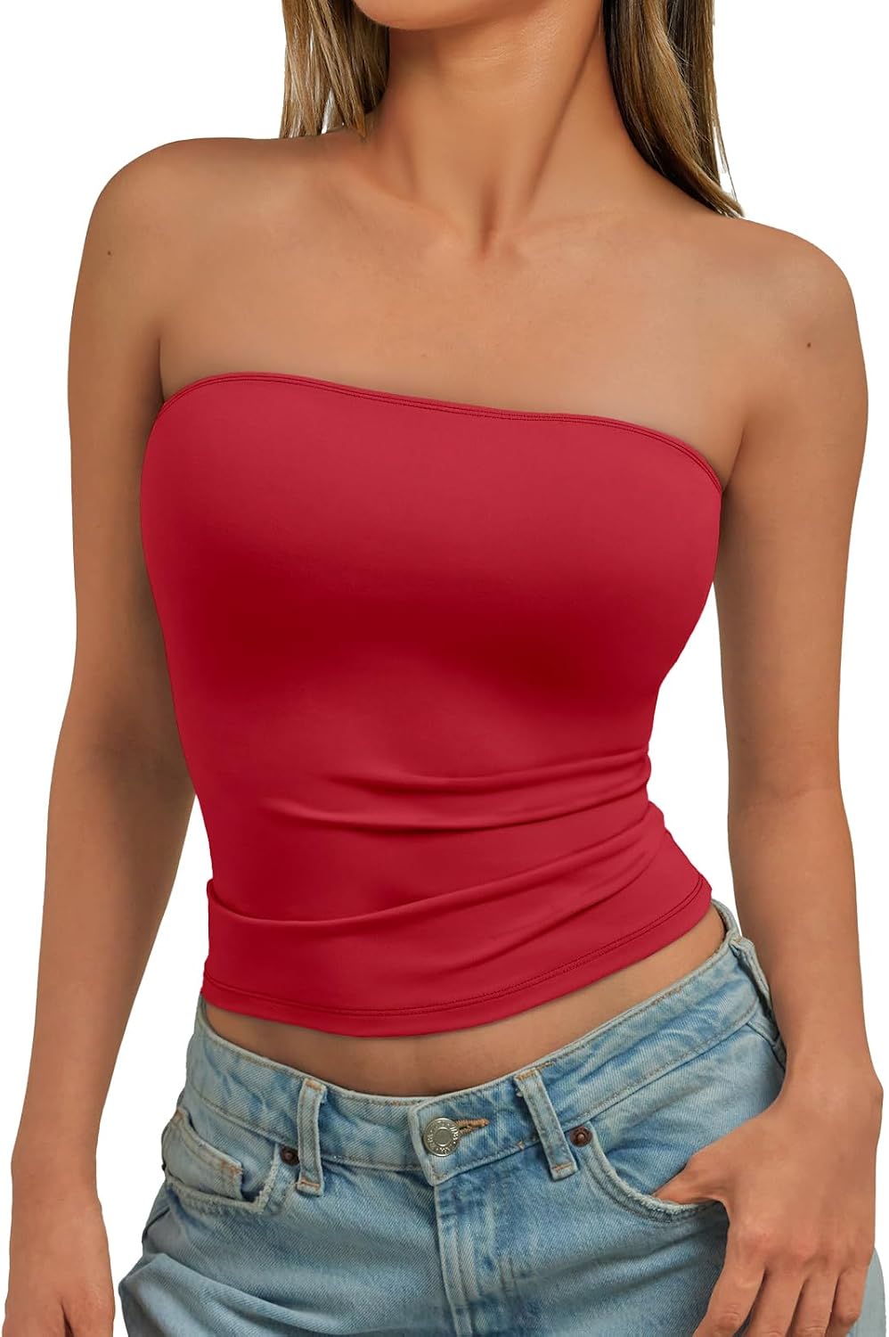 Thumbnail 1 de Trendy Queen Strapless Bandeau Crop Top