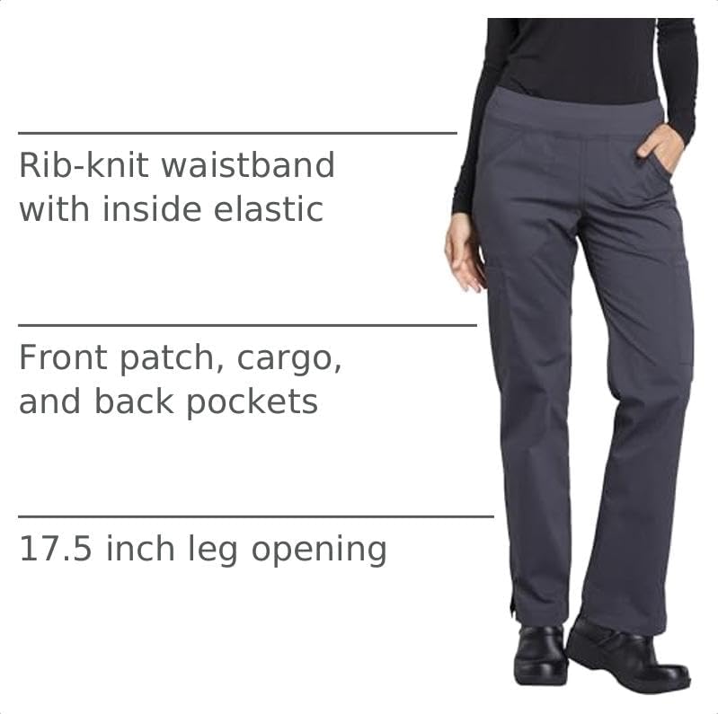Thumbnail 3 de Cherokee Ww170t Women's Scrub Pants, 2-Way Stretch, Six Pockets