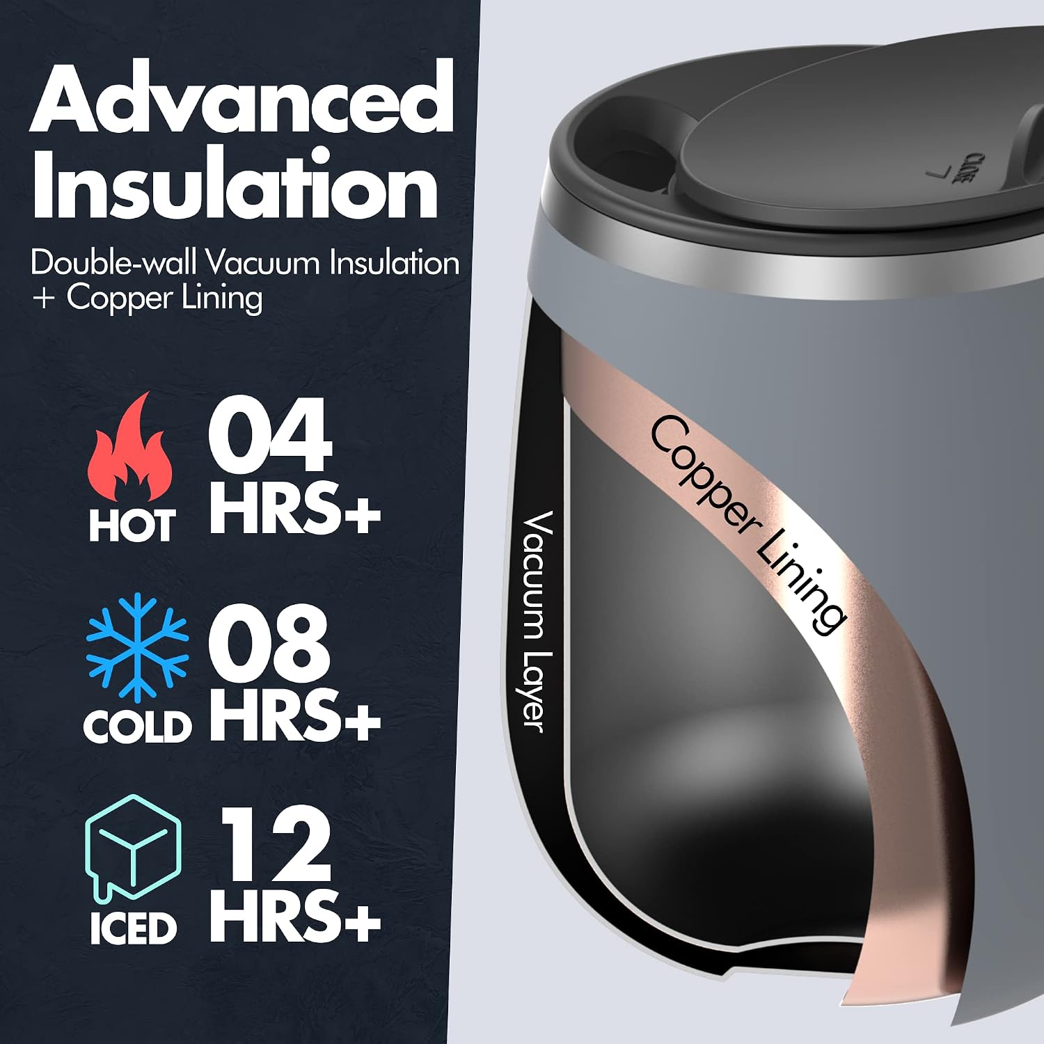 Detalle de Grandties Insulated Coffee Mug 16 oz