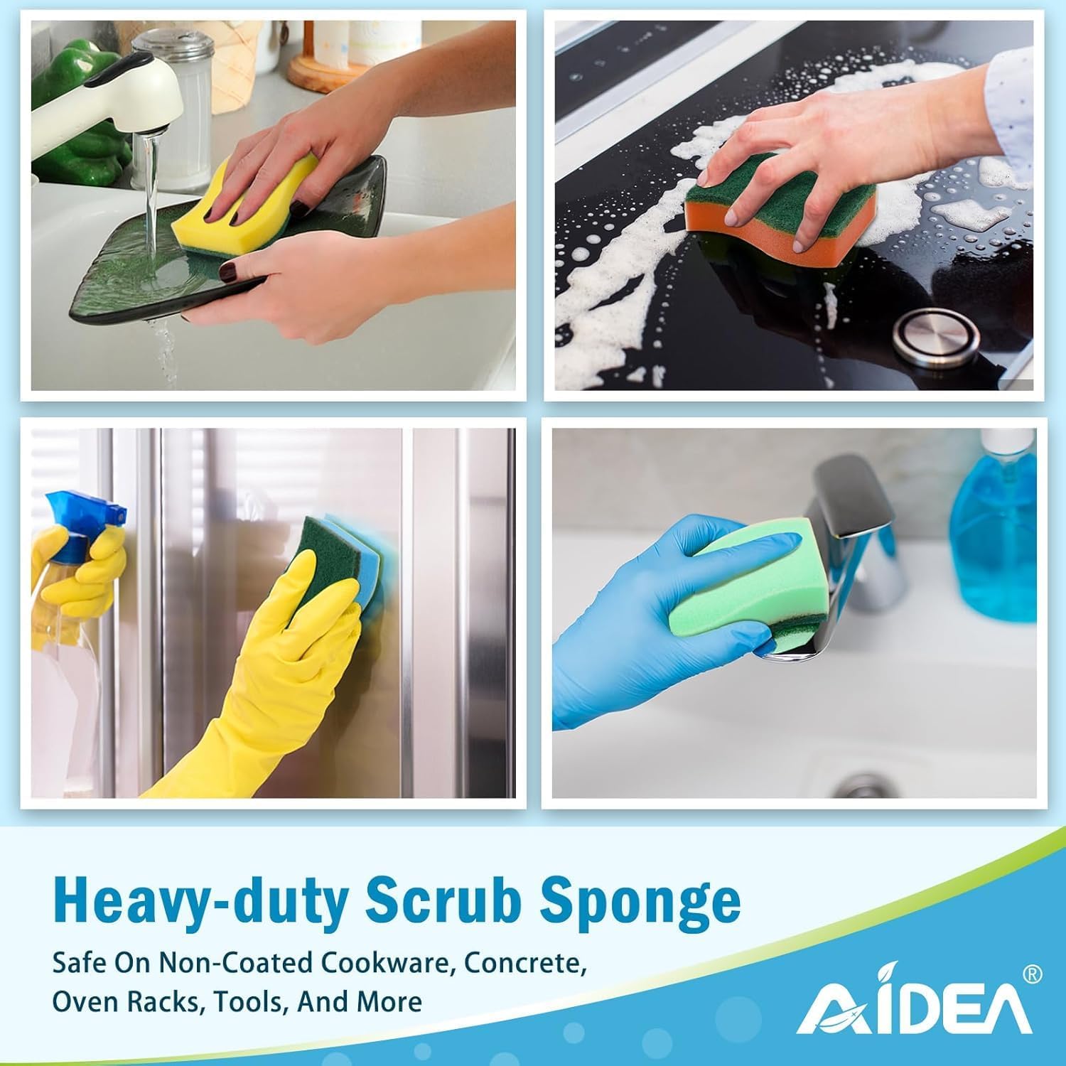 Thumbnail 3 de AIDEA Sponges Kitchen: Heavy Duty Dish Sponge — 12 Pack