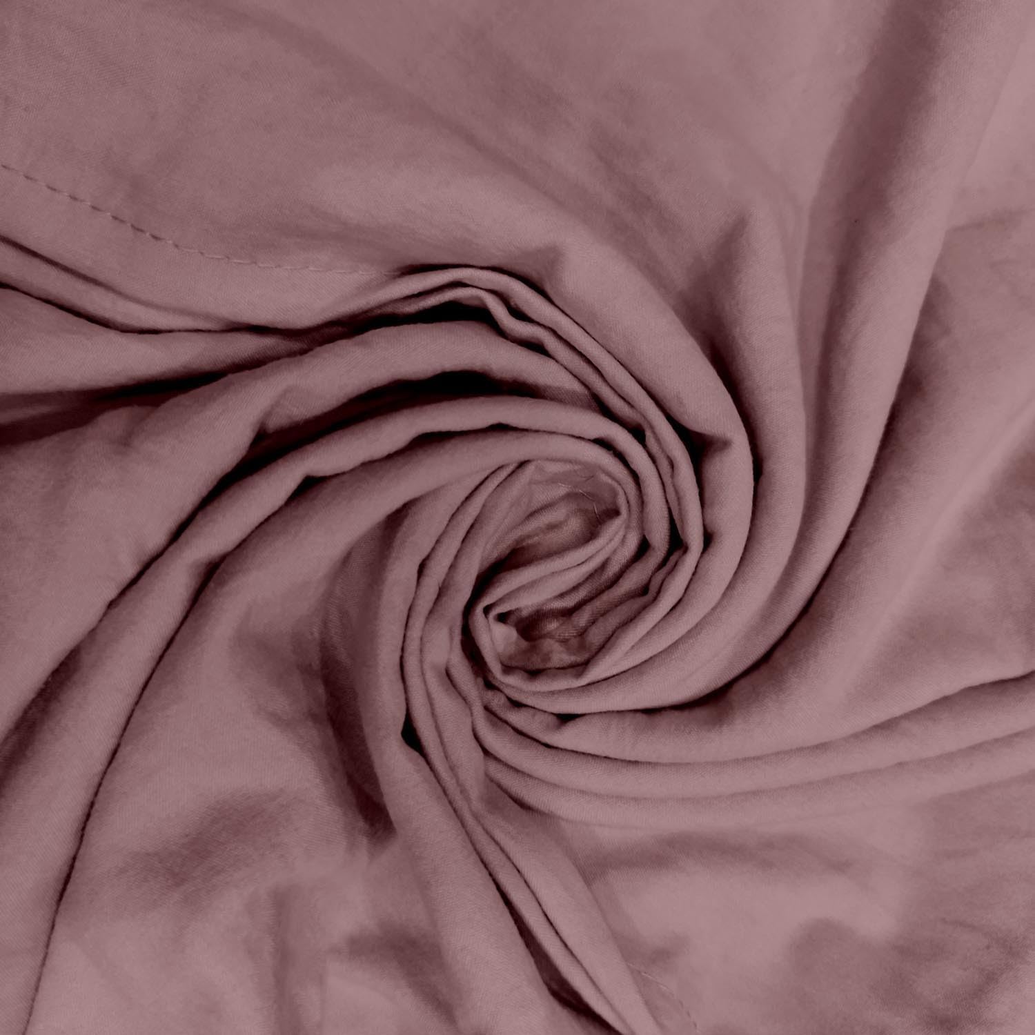 Thumbnail 1 de Intemporel Parure housse de couette en microfibre lavée Boheme Vieux Rose 240x220 cm (Soleil d’Ocre)
