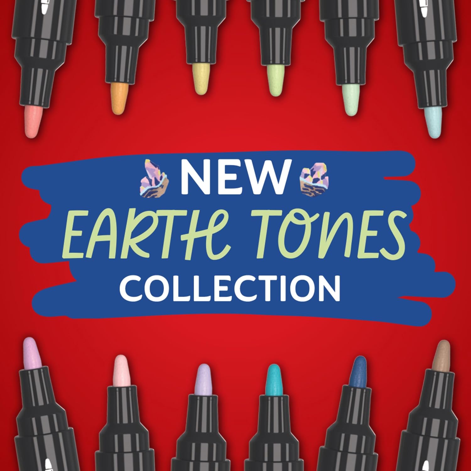 Detalle 2 de Sharpie Creative Marker Acrylic Paint Pens | Earth Tones (12 Count)