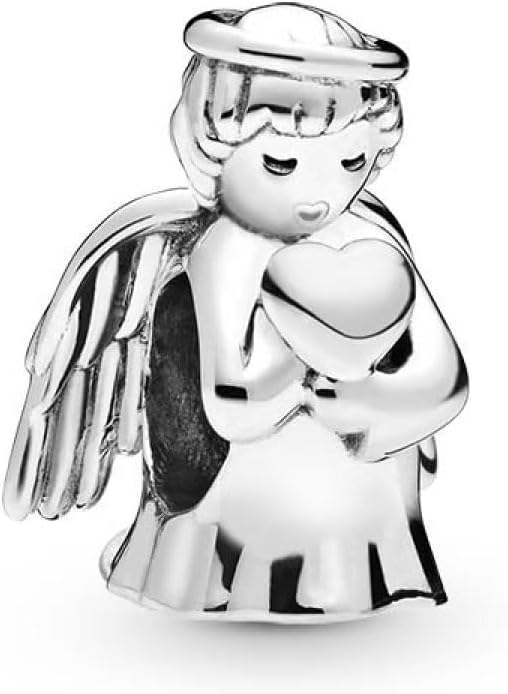 Detalle de PANDORA Charm „Engel der Liebe“ 798413C00 – Schutzengel aus Sterling-Silber