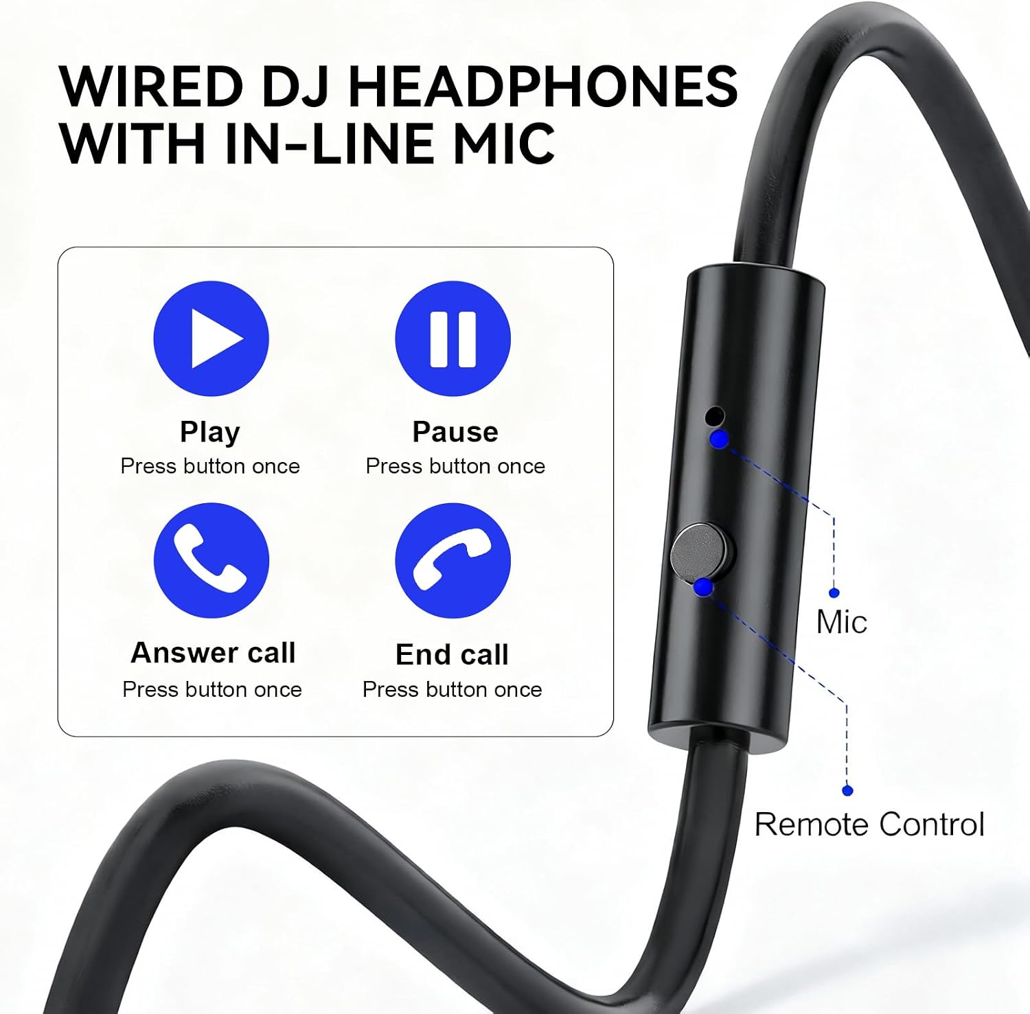Detalle de OneOdio Pro 50 Wired Studio Headphones with 50 mm Drivers
